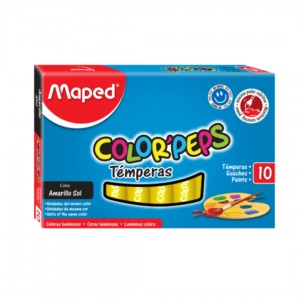 MAPED TEMPERAS AMARILLO 8ml x 10u